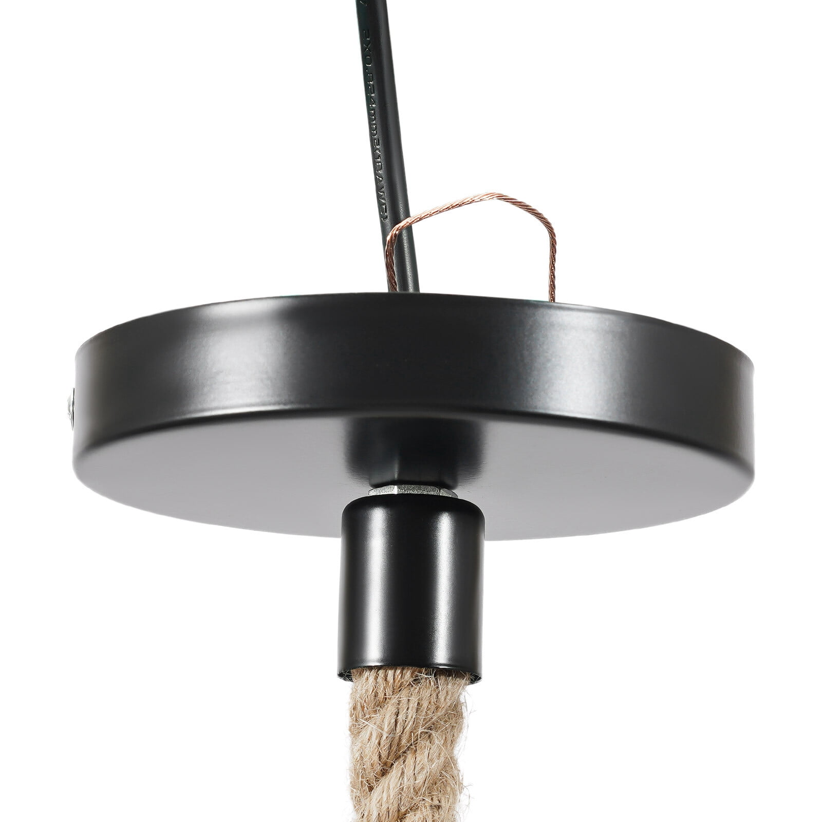 Vintage Resin Hemp Rope Monkey Pendant Light, LED Monkey Chandelier Lamp Fixture E27 for Dining Living Room Golden