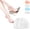 White, variant on 3 in 1 Pro Toe Straighteners Silicone Gel Cushion (White) | Breathable Honeycomb Forefoot Sleeve Soft Elastomer Separator Guard with Ventilated Mesh for Daily Foot Support