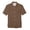 Brown, variant on lnmuld Kids Boys & Girls Solid Color Short Sleeve Button Down Shirt, Casual Summer Beach Wear Color:Brown,Size:5-6 Years