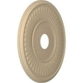 thumbnail image 2 of Ekena Millwork 19"OD x 3 1/2"ID x 1"P Berkshire Thermoformed PVC Ceiling Medallion (Fits Canopies up to 8 3/8"), UltraCover Satin Smokey Beige, 2 of 5