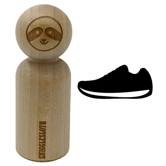 Athletic Running Shoe Rubber Stamp for Scrapbooking Crafting Stamping - Small 3/4 Inch