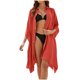 thumbnail image 1 of Conjunto de Bikini de Mujer Estilo de Camisa Suelta Cardigan Blusa de Humo Cubierta, Estampado de Poliéster para la Piscina de Playa Y Vacaciones de Verano, 1 of 9