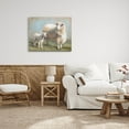 thumbnail image 2 of Sheep Lamb Family Farm Animals & Insects Painting Gallery Wrapped Canvas Print Wall Art, 2 of 7