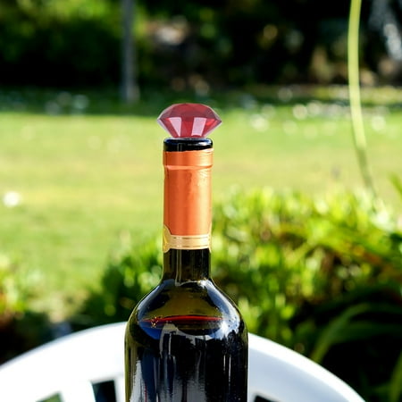 

Pianpianzi Stainless Steel Clips Mini Champagne Sparklers Chicken Wine Stopper Wine Bottle Stopper Wedding Party Decoration Diamond Wine Stopper