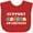 Red, variant on Inktastic Support Autism Awareness Boys or Girls Baby Bib