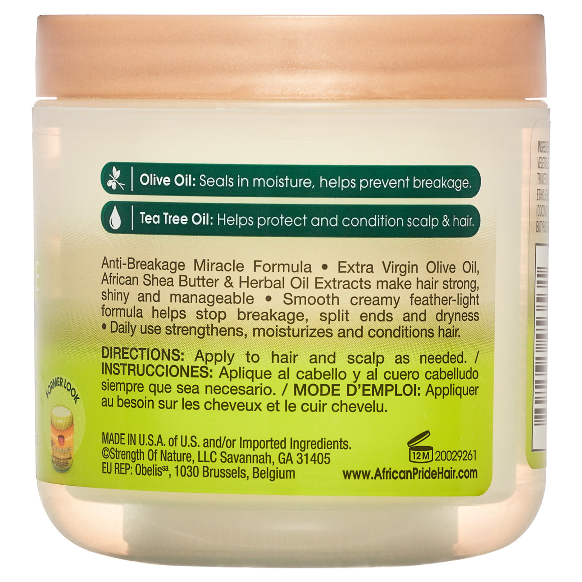 (2 pack) African Pride Olive Miracle anti-Breakage Formula Hair Creme 6 oz Jar