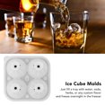 thumbnail image 4 of Ice  Molds, 2 Pcs Silicone Round Sphere Ice Ball Molds Ice  Making Tool Kitchen Utensils, 4 of 8