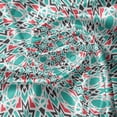 thumbnail image 7 of Ambesonne Ethnic Valance & Curtain, Mosaic Mandala Oriental Folk, 55"x36", Turquoise Coral and Dark Grey, 7 of 7