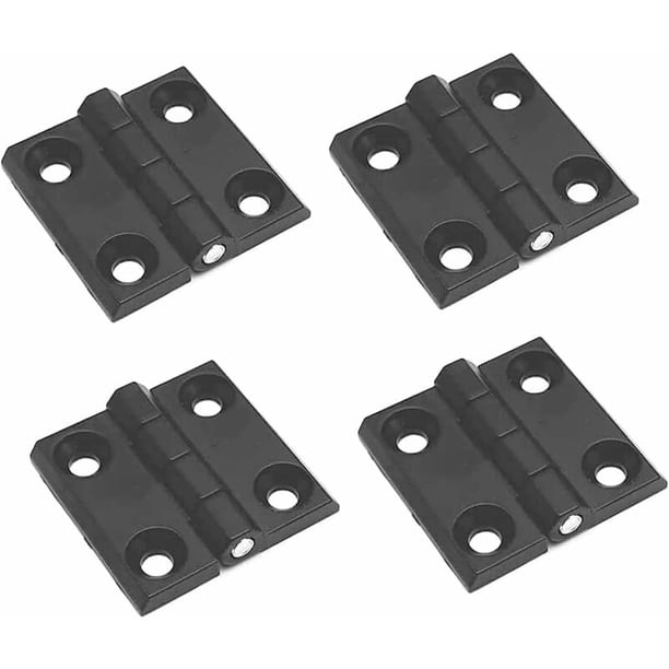 4 Piezas Orificios de Bisagra Plegables Planas, Bisagra Exterior de Acero Inoxidable, Bisagra de Puerta de Servicio Pesado, para Puertas Fijas, Puertas de Entrada, Puertas de Dormitorio, Puertas de J