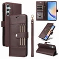 thumbnail image 1 of FOXDOCK Funda tipo Cartera para Samsung Galaxy A55 – Cubierta de Cuero PU con Múltiples Ranuras, Bolsillo para Efectivo y Correa de Muñeca, 1 of 6