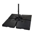 thumbnail image 4 of figatia Parasol Base Stand, Umbrella Holder Summer Outdoor Water Sand Fillable Patio Umbrella Base for Balcony Lawn Patio Beach Porch Square with Rod, 4 of 8
