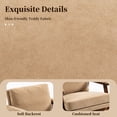thumbnail image 2 of Legahome Nursery Rocking Chair, Velvet Upholstered Rocking Accent Chair with 23.6"Extra Wide Seat, Thick Cushion and Solid Wood Frame, Modern Accent Glider Rocker for Living Room, Reading Room, Khaki, 2 of 8