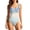Light Blue #036, variant on Womens One Piece Swimsuits Tummy Control Athletic Full Coverage Bathing Swim Suit Gradient Slimming Swimwear, S