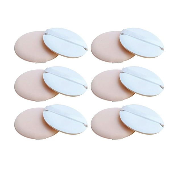 12 esponjas redondas con cojín de aire para base de maquillaje, polvos cosméticos, accesorio de maquillaje (QG Air Cushion Skin White)