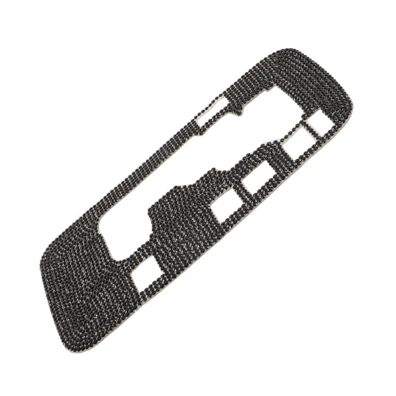 HEMOTON Black Rhinestone Gear Shift Trim Sticker for Car Decoration Compatible with Various Models