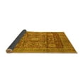thumbnail image 2 of Ahgly Company Indoor Round Abstract Yellow Modern Area Rugs, 3' Round, 2 of 4