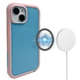 thumbnail image 3 of for iPhone 13 Case, Big Window Logo View Compatible with Magsafe, Plating Ultra Slim Magnetic Hard PC Transparent Drop Protection Phone Case Cover for iPhone 13, Blue, 3 of 3