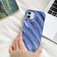 thumbnail image 3 of Water Ripple Curly Wave for iPhone 11 Case,Soft Slim Water Ripple Pattern Electroplated Finish iPhone 11 Phone Case, Blue, 3 of 8