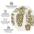 thumbnail image 3 of Fuzoiu Workers Cutting Grapes From Vineyard Print Leather Coasters Set,Drink Coasters Set of 4,for Tabletop Protection, Durable PVC Coasters,Home Décor and Housewarming Gift-Octagon, 3 of 6