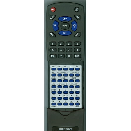 Replacement Remote for YAMAHA ZG936300, RAX30, RS-201, RS201, RS201A, RS-201A, ZG93630, RTZG936300