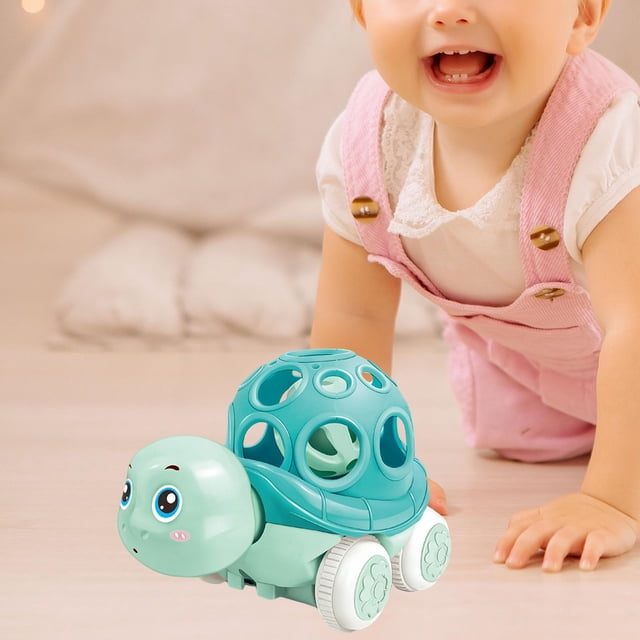 Camión de inercia perfecl juguetes educativos para niños 3 Tortuga Azul Verde