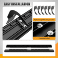 thumbnail image 5 of OSM 81" Stainless Steel Running Boards Fit For Ford F250 F350 F450 F550 Super Duty Crew Cab 1999-2016, 450 Lbs Capacity, Anti-Slip Side Step Bars, 5 of 7