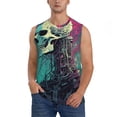 thumbnail image 2 of Picia Cartoon Art Skull mens Cotton Tank Undershirts , Moisture-wicking Ribbed Tanks, Lightweight Cotton Tank Undershirts-3X-Large, 2 of 8