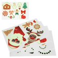 thumbnail image 3 of Pegatina Luminosa de Navidad 4 Piezas DIY Luminoso Papá Noel Muñeco de Nieve Patrón de Alce Pegatinas Decorativas de Navidad Pegatinas de Tatuaje de Dibujos Animados para ANGGREK Otros, 3 of 8
