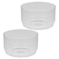 thumbnail image 3 of 2Pcs High-Boron Glass Storage Bowl High-transparency Bowl for Kitchen Home Bowl Microwave Tray Bowl For Baking (Transparent Color), 3 of 8