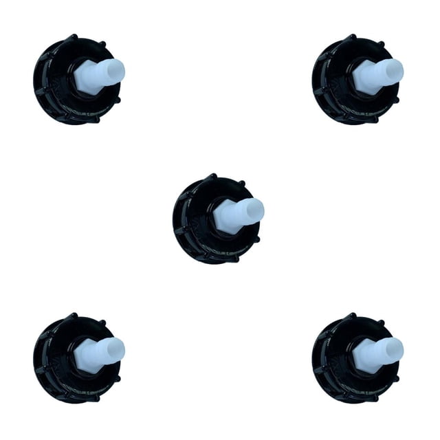 Eigraketly Adaptador de manguera de contenedor de agua IBC, barriles de jardín para el hogar S60x6, convertidor de tubería de rosca, accesorios, Type2 NO2