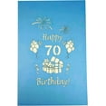 thumbnail image 5 of iGifts and Cards Happy 70th Birthday with Lots of Presents 3D Pop up Greeting Card - 70th Birthday, 5 of 5