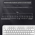 thumbnail image 2 of Mofii Sweet Keyboard and Mouse Combination Solid Color 2.4G Wireless Keyboard and Mouse Set Round Floating Keycaps for PC Laptops White, 2 of 8