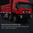 thumbnail image 2 of Luces laterales LED 4x4, iluminación delantera y trasera, luces de posición LED impermeables, luces de posición universales de 12 V y 24 V para remolques, furgonetas, caravanas, camiones, autobuses (b, 2 of 5