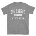 thumbnail image 1 of Egg Harbor Wisconsin Classic Established Men's Cotton T-Shirt, 1 of 1