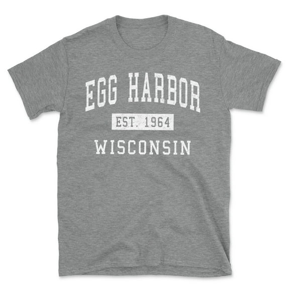Egg Harbor Wisconsin Classic Established Men's Cotton T-Shirt