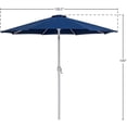 thumbnail image 3 of Meridian Furniture Fiji Navy Polyester Patio Umbrella, 3 of 10