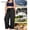 Black, variant on Track Pants Active Drawstring Large Size Wide Leg Yoga Pants for Women High Waist Casual Sports Slow Running Wide Leg Yoga Pants Army Green XL