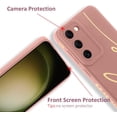 thumbnail image 2 of for Samsung Galaxy S23 Plus Case, Back Cute Plating Love Letter Graphic with Anti-Fall Lens Cameras Cover Protection Soft TPU Shockproof Anti-Fingerprint Phone Cases for Women Girls -Pink, 2 of 12