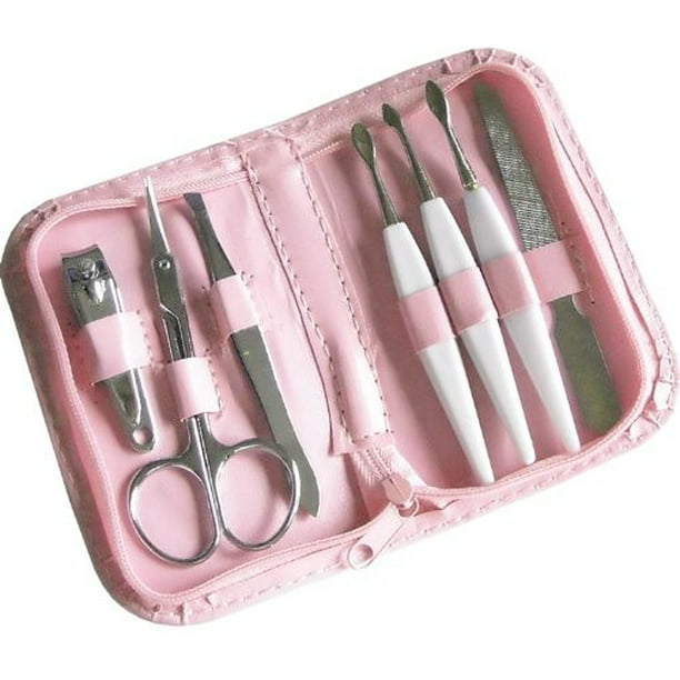 Portable 7 Pcs Nails Manicure set in Pouch Wallet, Colors may vary ...