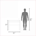 thumbnail image 2 of Desks, Modern White with Built-In Storage, Melamine & Particle Board, 35.1"W x 16.5"D x 30.6"H | White | Melamine, 2 of 7