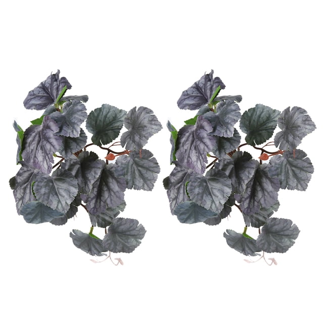 Artificial Reptile Plant, Artificial Plastic Plant Easy To Install For Fish Tanks For Reptile Pet Nests Dual Color Begonia Leaves