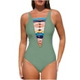 thumbnail image 1 of Women Bikini Print Strappy Back Set Swimsuits Plus Size Bathing Suits Tankinis Swimwear, 1 of 3