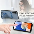 thumbnail image 4 of Allytechgroup Galaxy A13 5G Wallet Case with Card Holder, Hybrid TPU Back Cover Kickstand Bumper Anti-Scratch Slim Case Cover for Samsung Galaxy A13 5G, Blue, 4 of 8