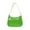 Green, variant on JeashCHAT Leather Shoulder Bags for Women, Cute Tote Handbag Mini Purse with Zipper Closure, Solid Color Retro Under the Arm Purses for Work Dating Party, White