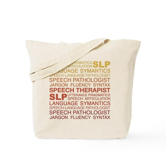 CafePress - Speech Therapist Word Cloud Tote Bag - Unisex Canvas Tote Bag, Beige, 1-Piece