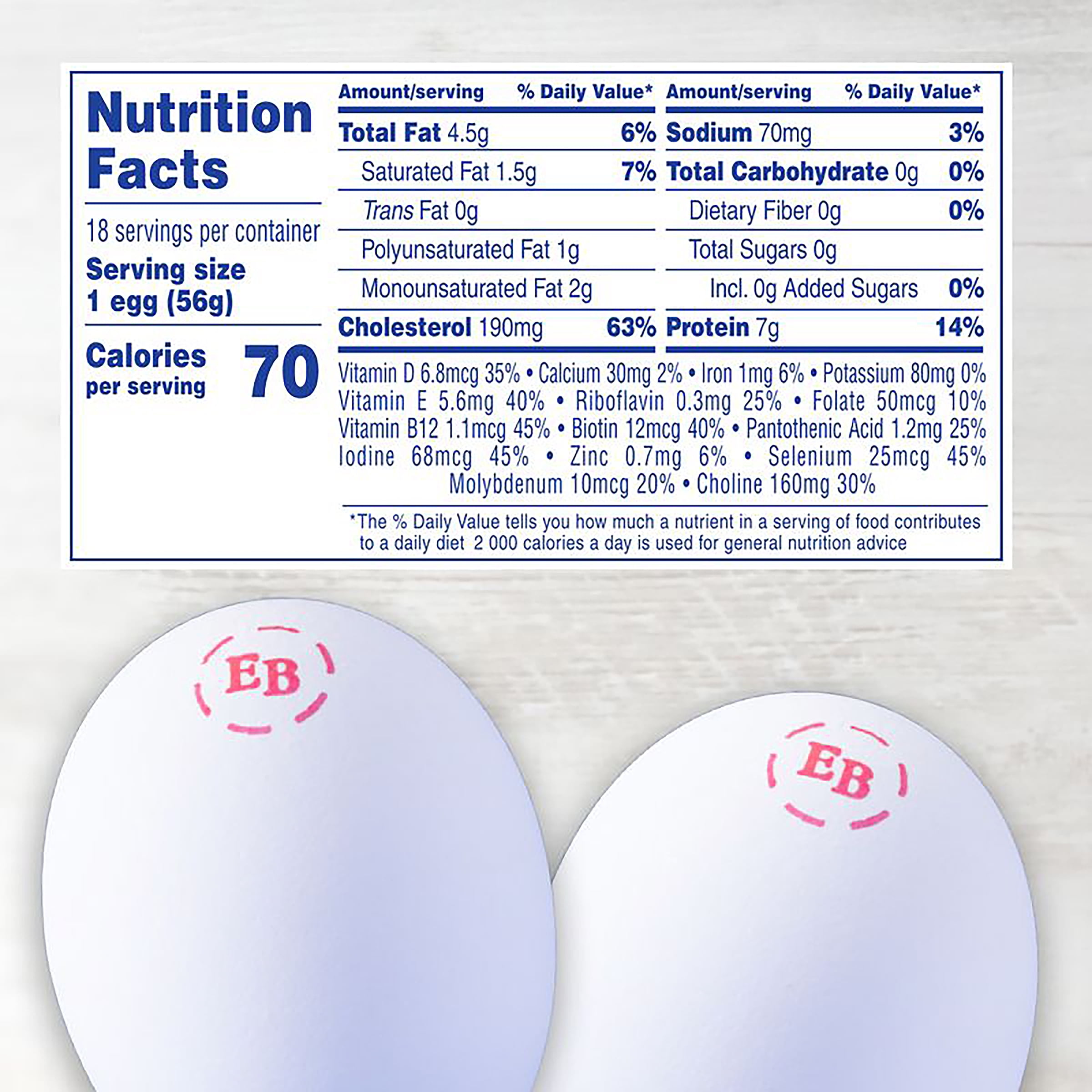 Eggland's Best Extra Large White Eggs, 18 Count