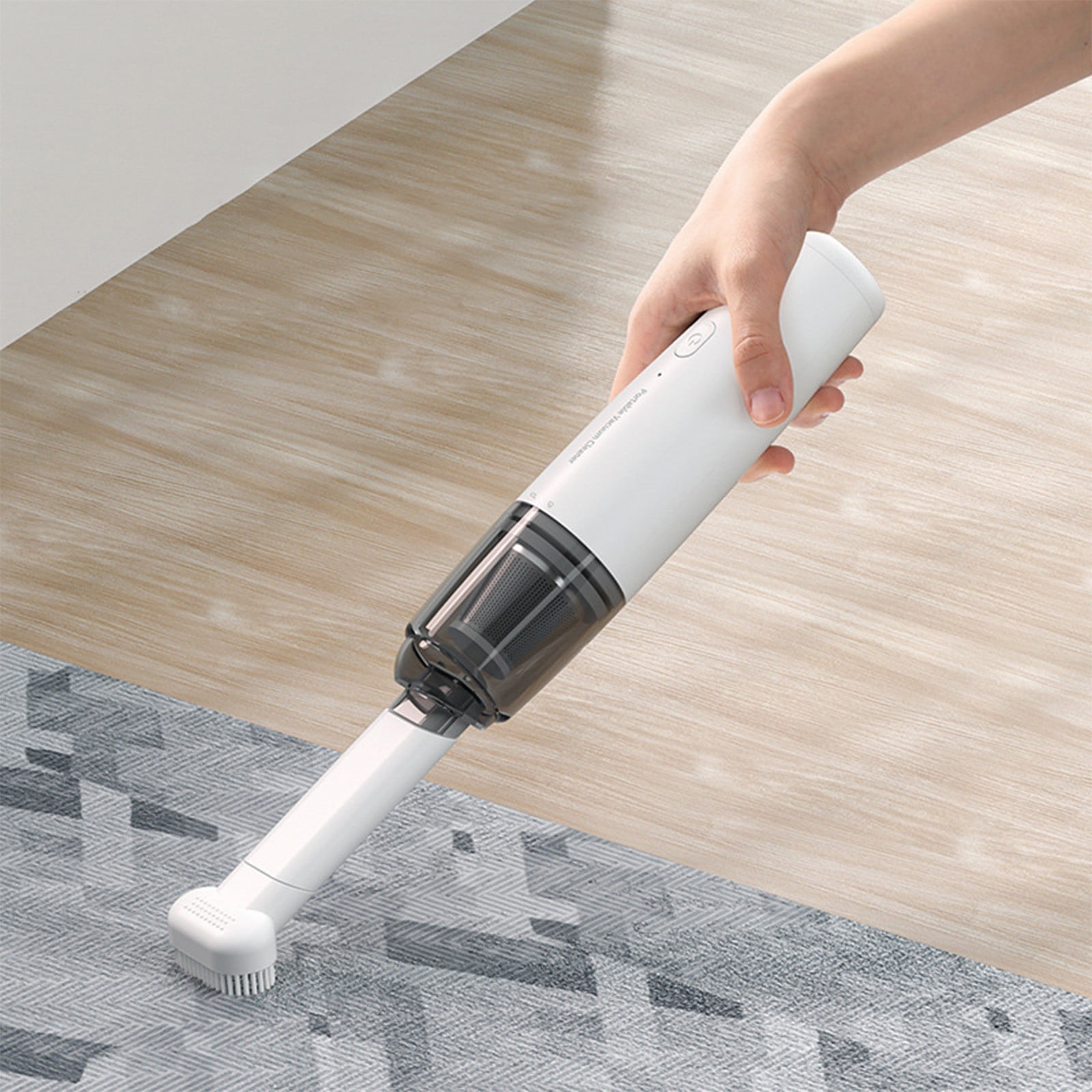 Danhjin Cordless Vacuum Cleaner Car Vacuum With Powerful Suction, Mini Vacuum With Metal/Plastic Filter for Crevices, Keyboard Cleaner, USB Rechargeable