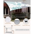 thumbnail image 4 of Turquoise Crab Coastal Sun Shade Sail 8'x10' Rectangle Outdoor Shade Canopy, Summer Coral Nautical Porch Shades Outdoor Sun Blocking Screen, Sunshade Cloth Covers for Patio/Deck/Garden, 4 of 5