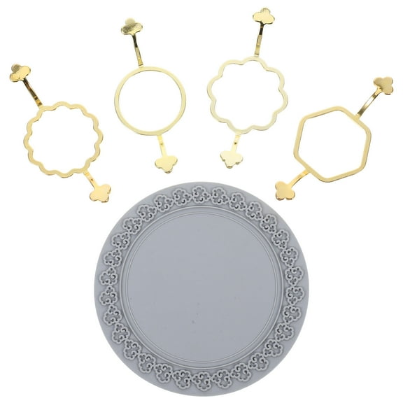 Masteelf 1 Set Metal Wax Seal Stamp Mold and Silicone Mat Set for DIY Crafting Beautiful and Consistent Wax Seals for Wedding Invitations Envelopes and Scrapbooking