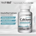 thumbnail image 7 of HealthA2Z Liquid Calcium 600mg With Vitamin D3 Softgels - Bone & Teeth Health - 100 Count, 7 of 7